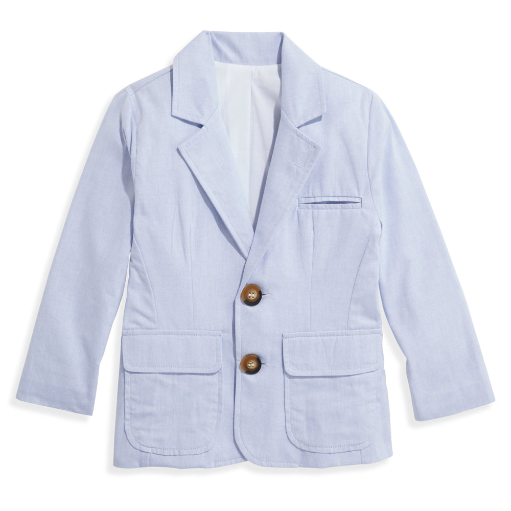 Blue Chambray Blazer Upscale Boys' Sport Coats & Blazers