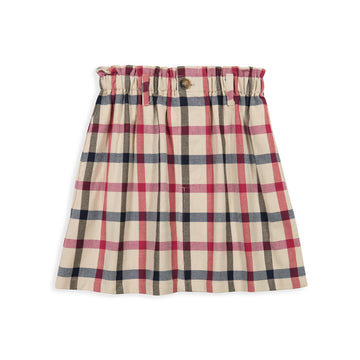 Printed Paperbag Skirt -- Jackson Check