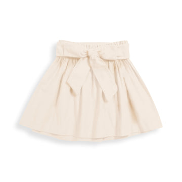 Becca Skirt with Bow -- Ivory Cord