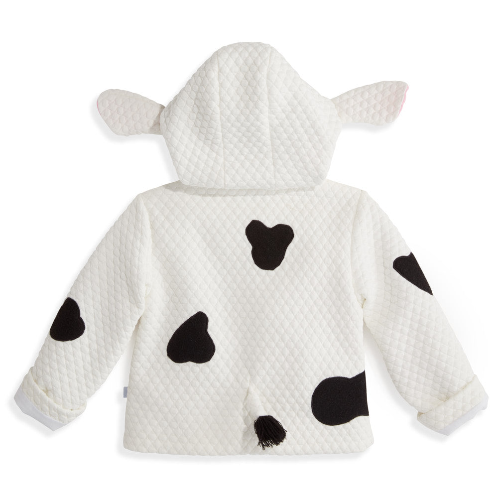 baby boy cow printed coat