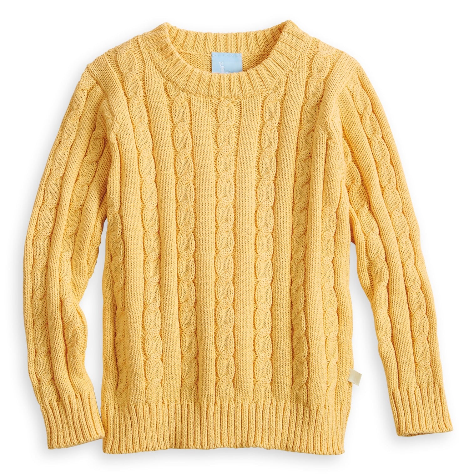 Cableknit Pullover -- Yellow