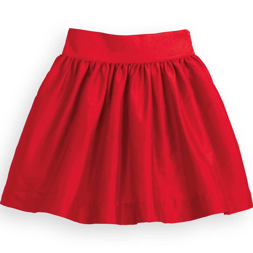 Party Skirt -- Red Taffeta