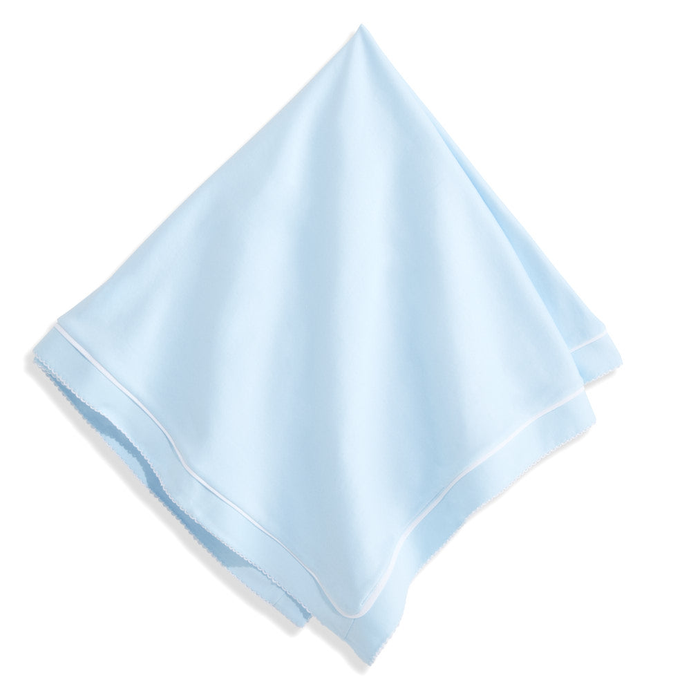 blue pima blanket for baby