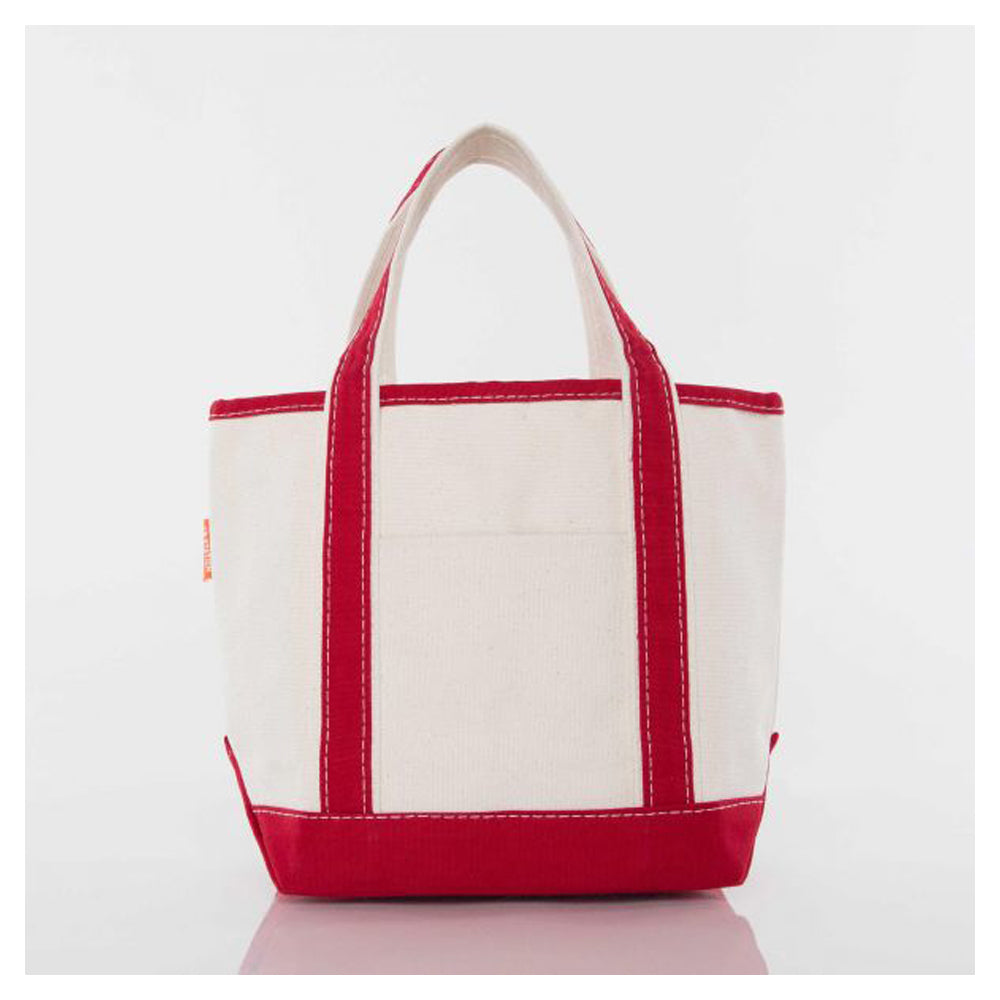Red Open top tote bag